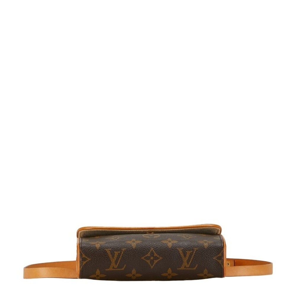 LOUIS VUITTON Brown Monogram Leather Pochette Hobo Bag - Picture 4 of 11